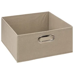 Caixa de arrumação bege 31x31cm