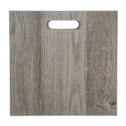 Caixa de arrumação carvalho cinza 31x31cm