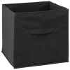 Caixa de arrumação cinza escuro 31x31cm