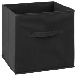 Caixa de arrumação cinza escuro 31x31cm