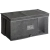 Caixa de arrumação cinza escuro 50x30x25cm