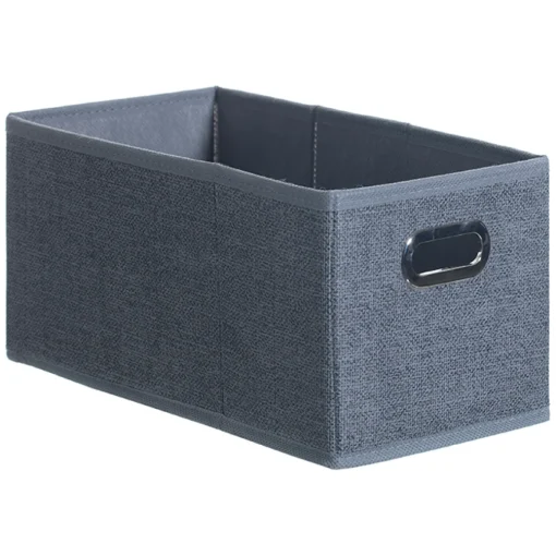 Caixa de arrumação cinza escuro 15x31cm