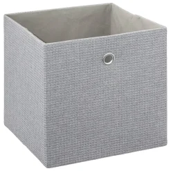 Caixa de arrumação cinza 31x31cm
