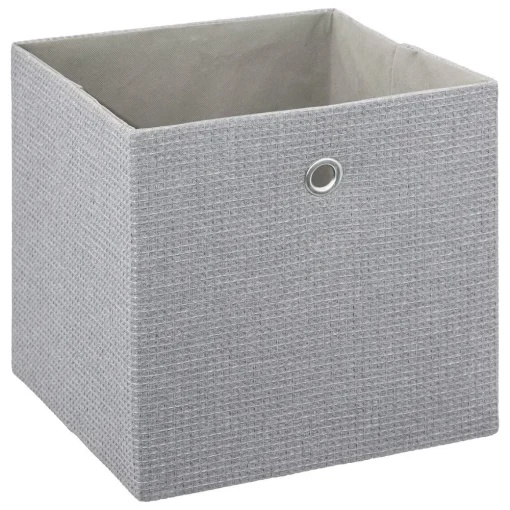 Caixa de arrumação cinza 31x31cm