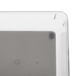 Caixa de arrumação com fundo cinza 16x16cm