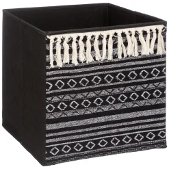 Caixa de arrumação com pompons