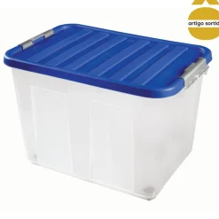 Caixa de arrumação com rodas 75l