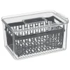 Caixa de arrumação empilhável para frigorífico 15,5x24cm