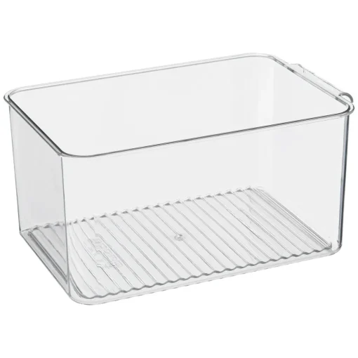 Caixa de arrumação empilhável para frigorífico 15,5x24cm