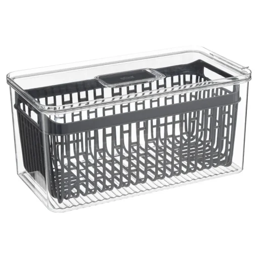 Caixa de arrumação empilhável para frigorífico 16x32cm