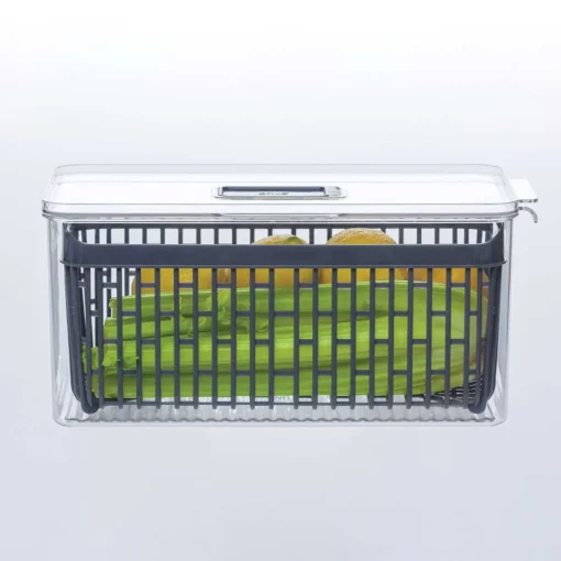 Caixa de arrumação empilhável para frigorífico 16x32cm