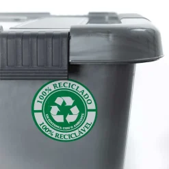 Caixa de arrumação EUROPA cinza 40l