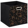 Caixa De Arrumação Preta Casual 31x31cm