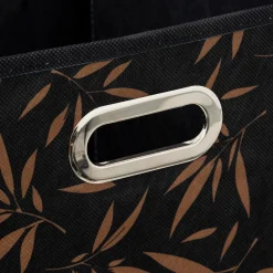 Caixa De Arrumação Preta Casual 31x31cm