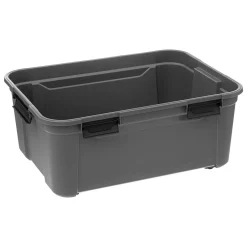 Caixa de arrumação preta 120l
