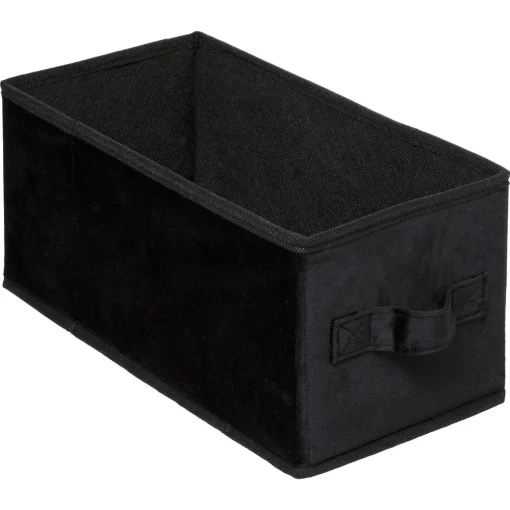 Caixa de arrumação preto veludo
