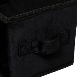 Caixa de arrumação preto veludo