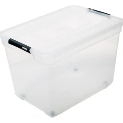 Caixa de arrumação SOLUTION transparente 100l
