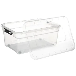 Caixa de arrumação SOLUTIONS transparente 40l