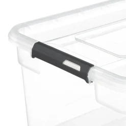 Caixa de arrumação SOLUTIONS transparente 40l