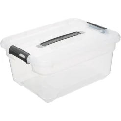 Caixa de arrumação SOLUTIONS transparente 13l