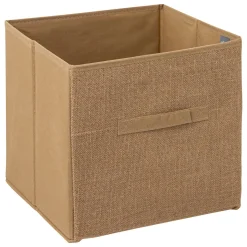 Caixa de arrumação taupe juta
