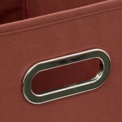 Caixa de arrumação terracota 31x31cm