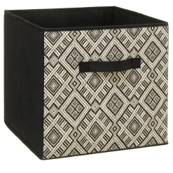 Caixa de arrumação étnico 31x31cm