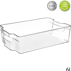Caixa de arrumação transparente 6l