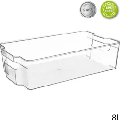 Caixa de arrumação transparente 8l