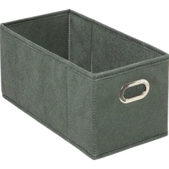 Caixa de arrumação verde caqui