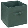 Caixa de arrumação verde em veludo 31x31cm |
