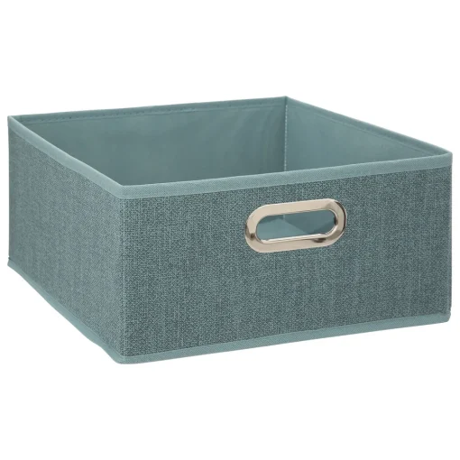 Caixa de arrumação verde água 15x31cm