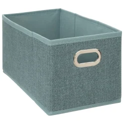Caixa de arrumação verde água 15x31cm