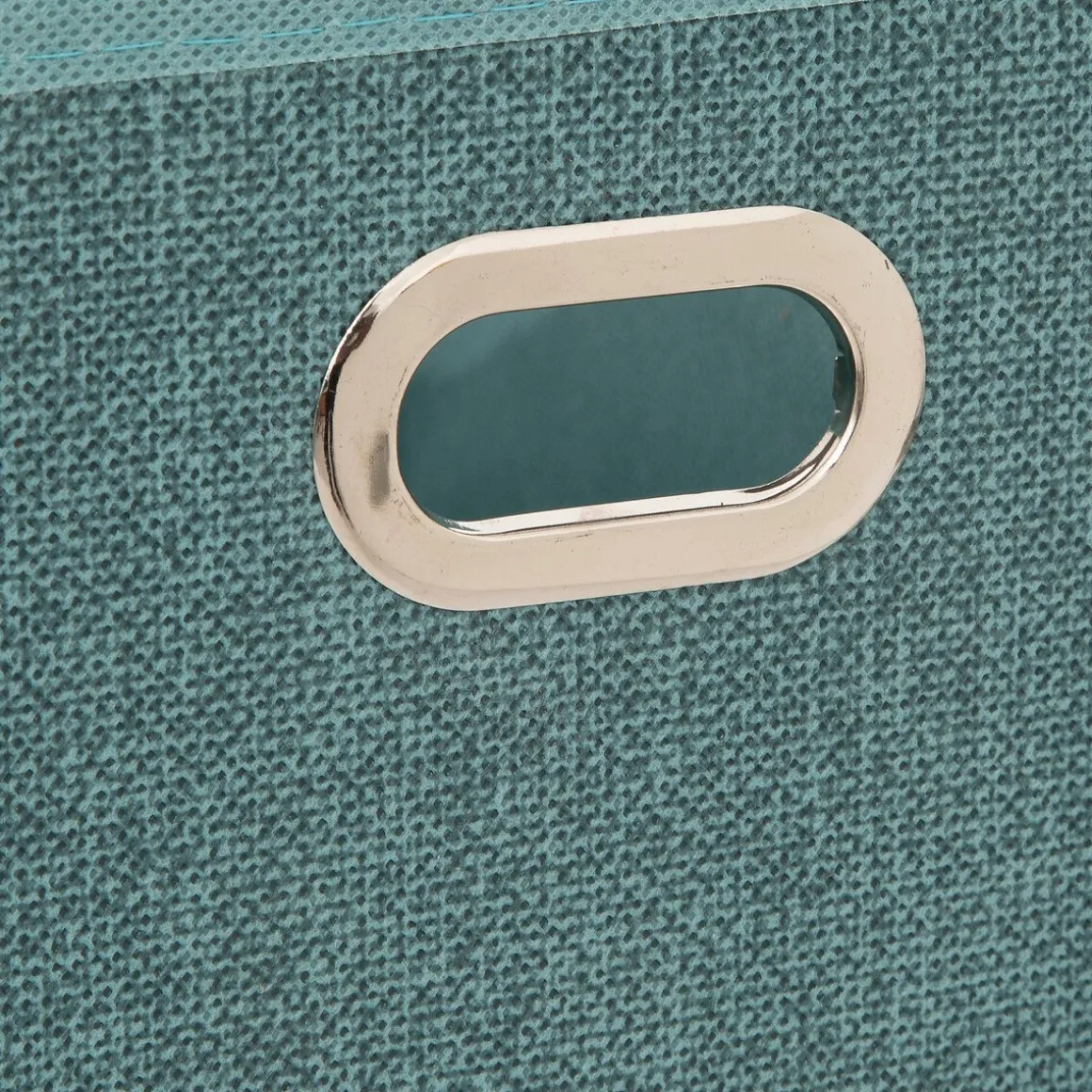 Caixa de arrumação verde água 15x31cm