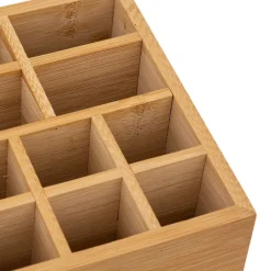 Caixa de bijuteria com espelho em bambu