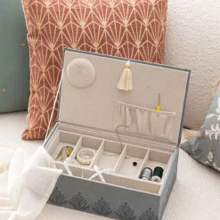 Caixa de costura WILD ROMANCE azul