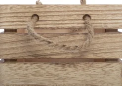 Caixa de madeira bege decorada COLONIAL