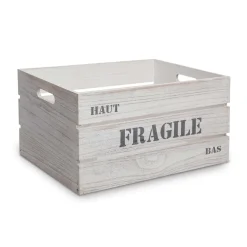 Caixa de madeira FRAGILE 34x24x18cm