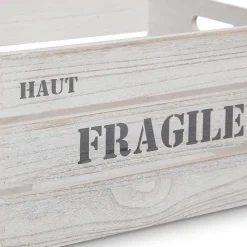 Caixa de madeira FRAGILE 34x24x18cm