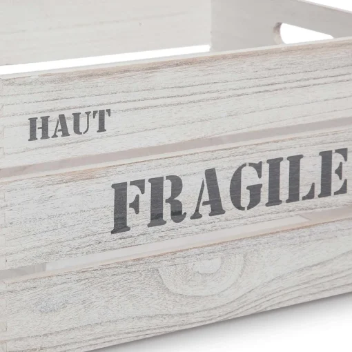 Caixa de madeira FRAGILE 34x24x18cm