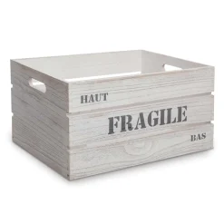Caixa de madeira FRAGILE 37x27x20cm