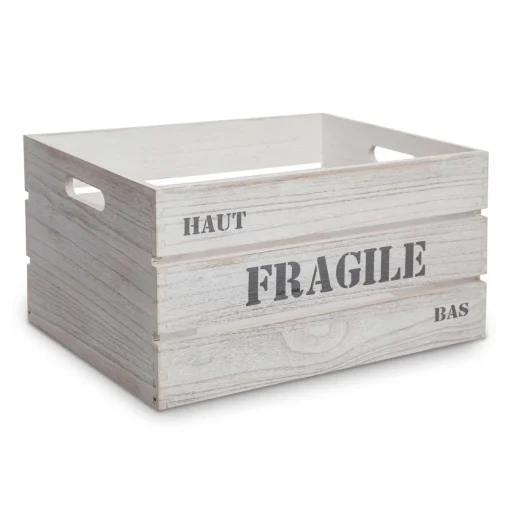 Caixa de madeira FRAGILE 37x27x20cm