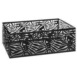 Caixa de metal POP preta 12x32,5cm