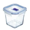 Caixa de vidro 75cl com tampa azul