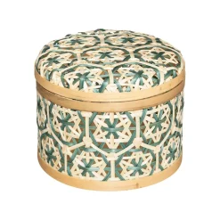 Caixa decorativa em bambu 15,1x12,4cm