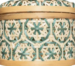Caixa decorativa em bambu 15,1x12,4cm