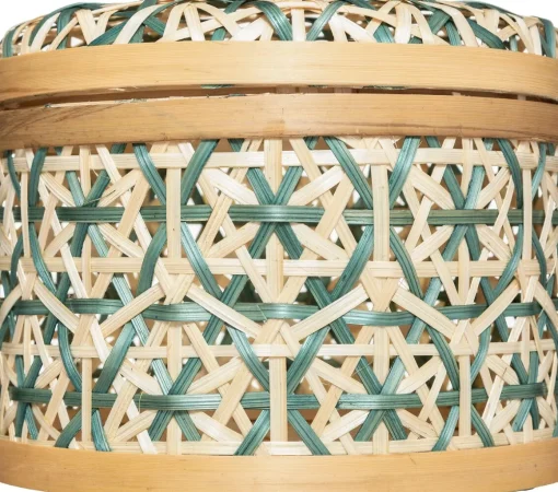 Caixa decorativa em bambu 15,1x12,4cm