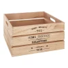 Caixa em madeira FACTORY natural 37x27x20cm