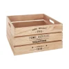 Caixa em madeira FACTORY natural 34x24x18cm